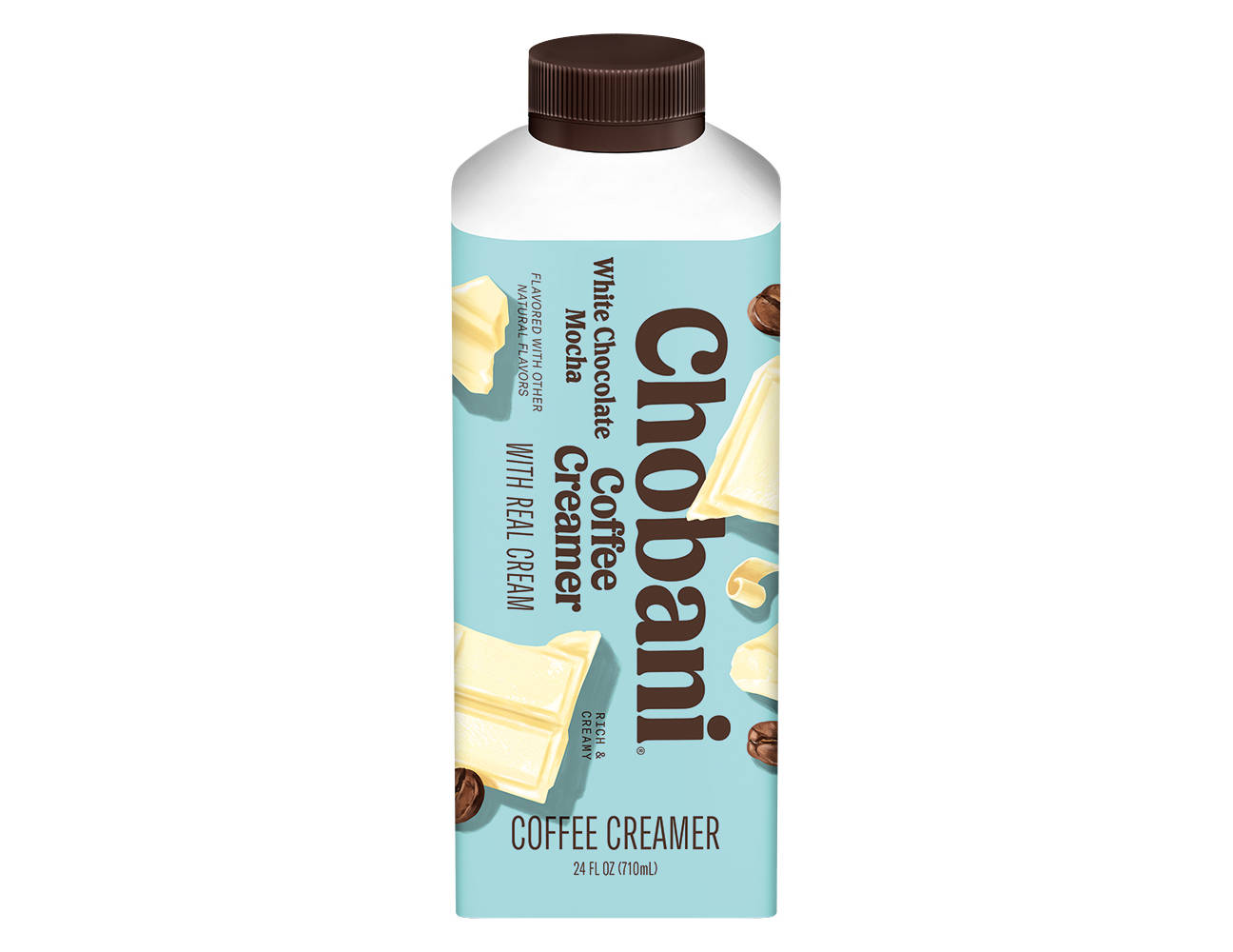 Collana premium rich cream New ② Chobani White Chocolate Mocha Coffee Creamer, 24 fl oz bottle